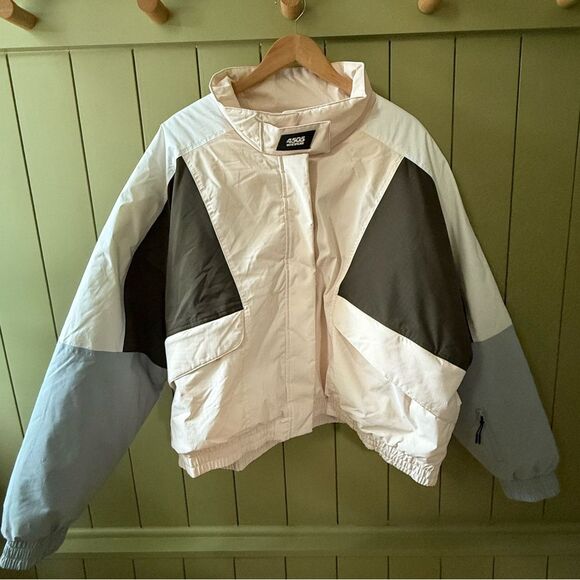 ASOS 4505 Ski & Snow Color Block Jacket in Pastel Multi - Size 18 - Picture 2 of 10